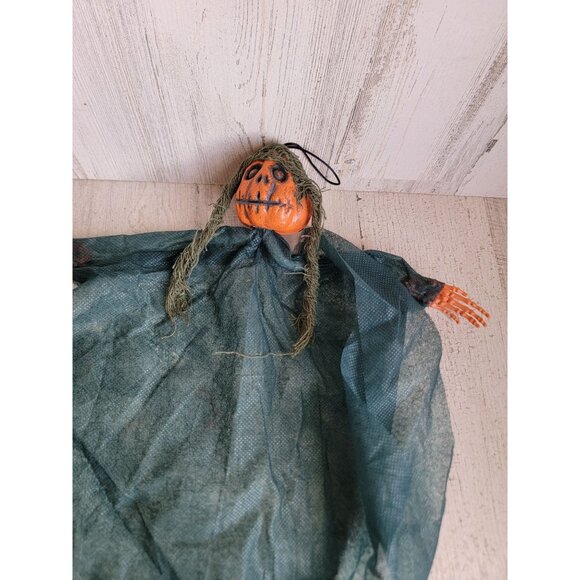 Vintage mini hanging pumpkin girl hanging Halloween decor - Picture 4 of 8